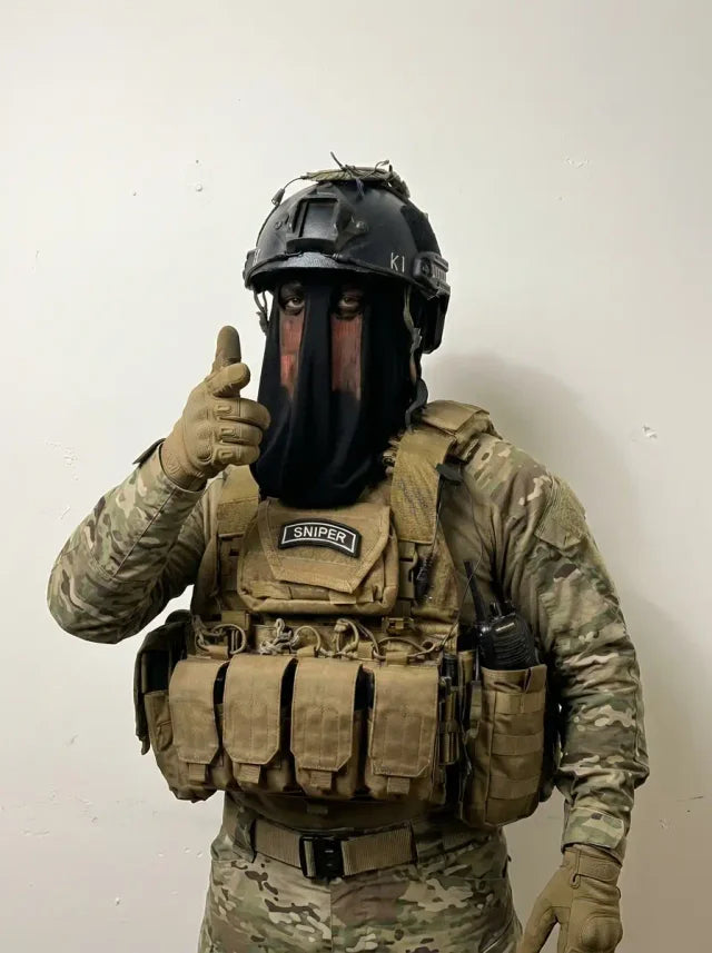 Tactical Mask & Helmet Set — Modern Military Operator Gear for Airsoft & Cosplay | TOTO Workshop