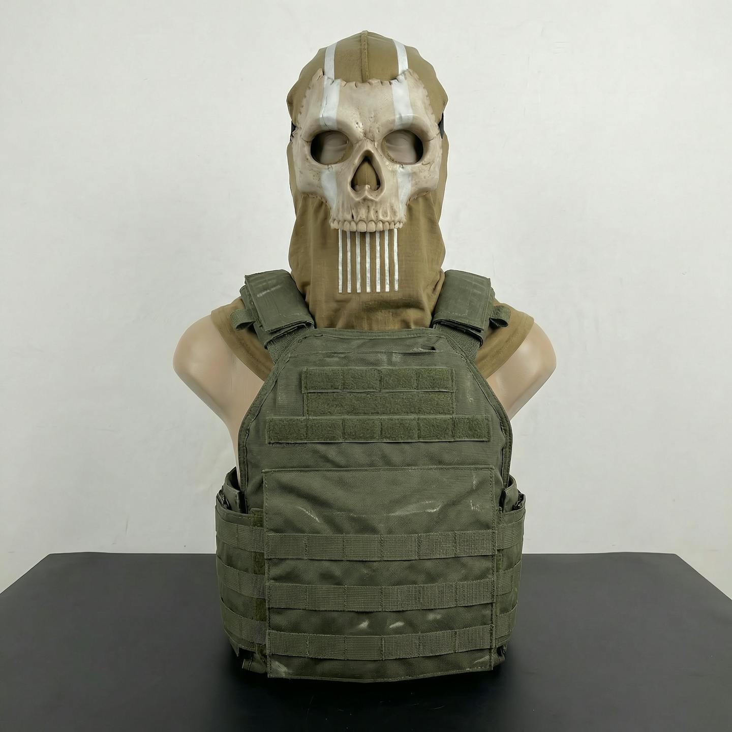 Handmade Tactical Skull Mask with Balaclava | Airsoft & Cosplay Military Mask