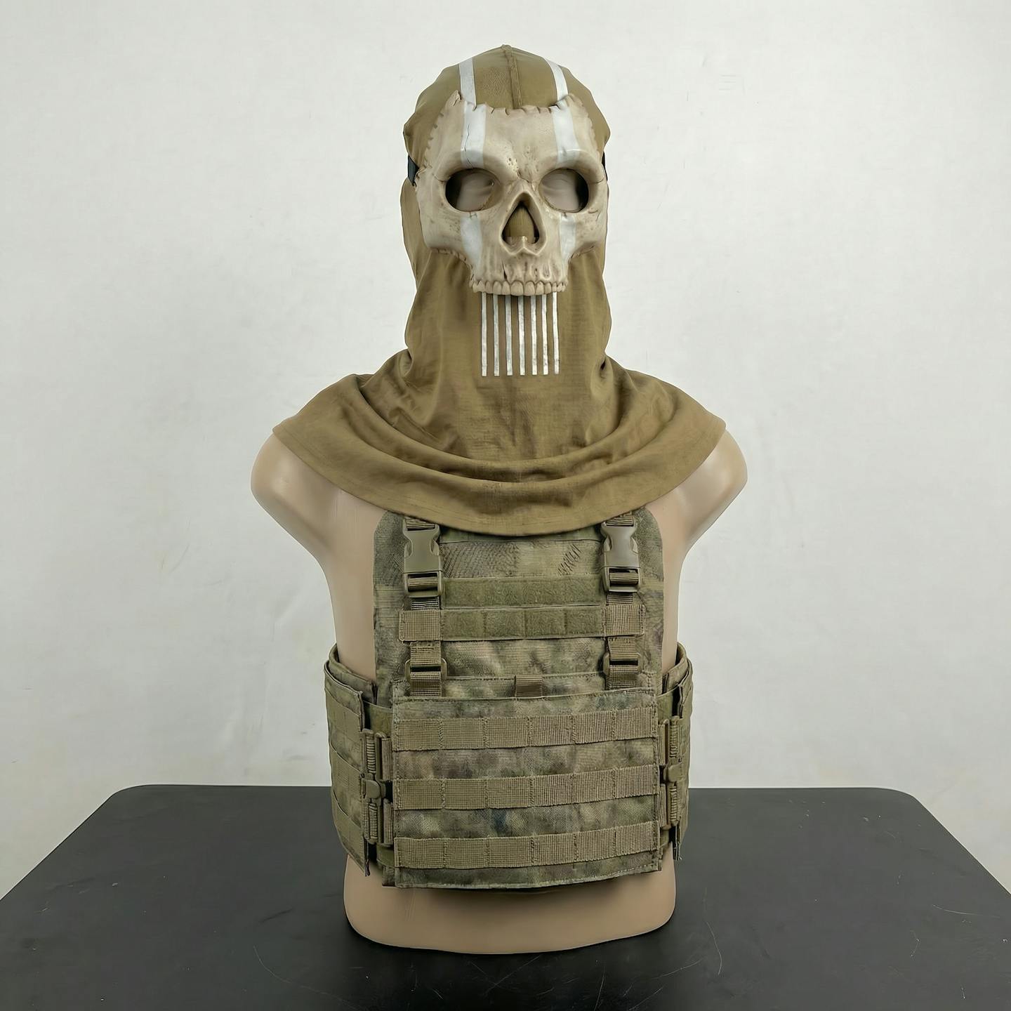 Handmade Tactical Skull Mask with Balaclava | Airsoft & Cosplay Military Mask