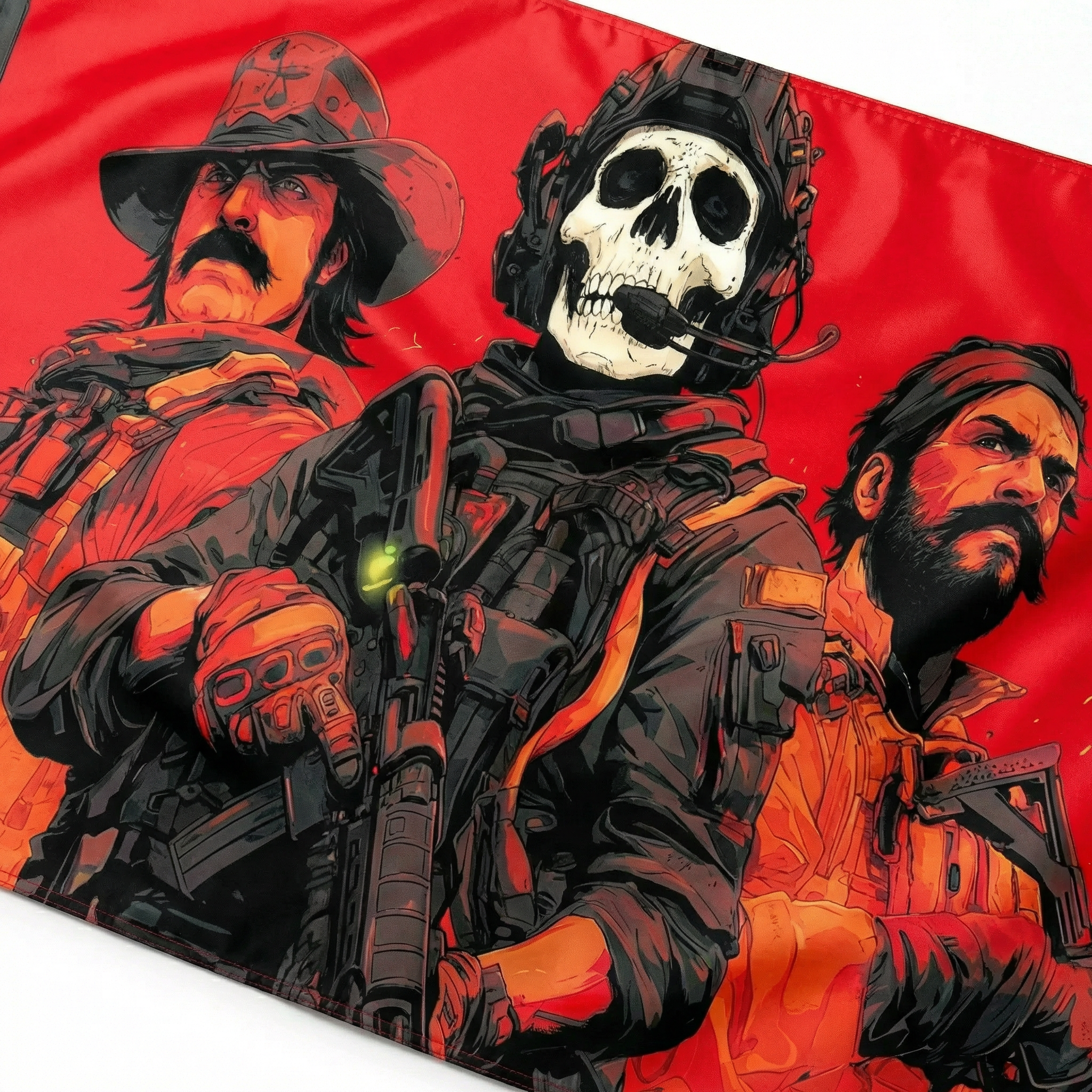 Tactical Skull Banner – Military Style Fabric Flag