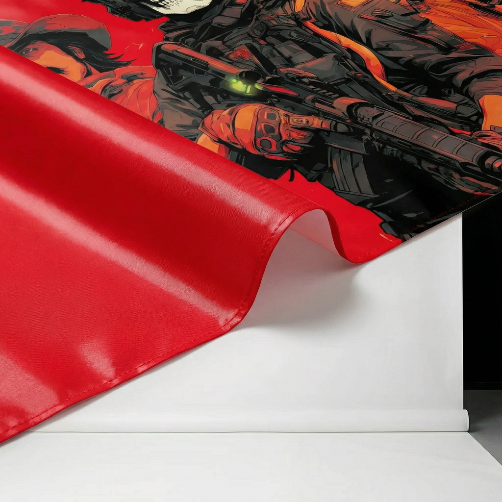 Tactical Skull Banner – Military Style Fabric Flag