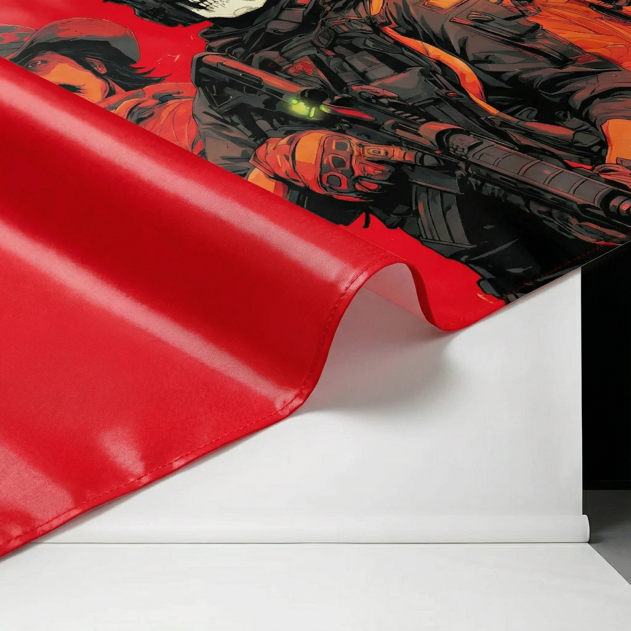 Tactical Skull Banner – Military Style Fabric Flag