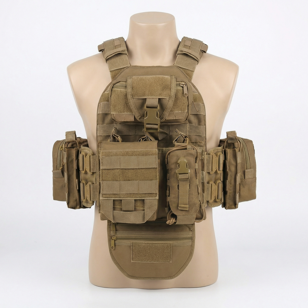 Tactical Style Vest – Airsoft / Cosplay Gear with Utility Pouches