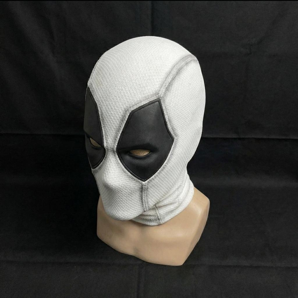 🤍 Handmade Mercenary Full Face Mask — White Custom Edition