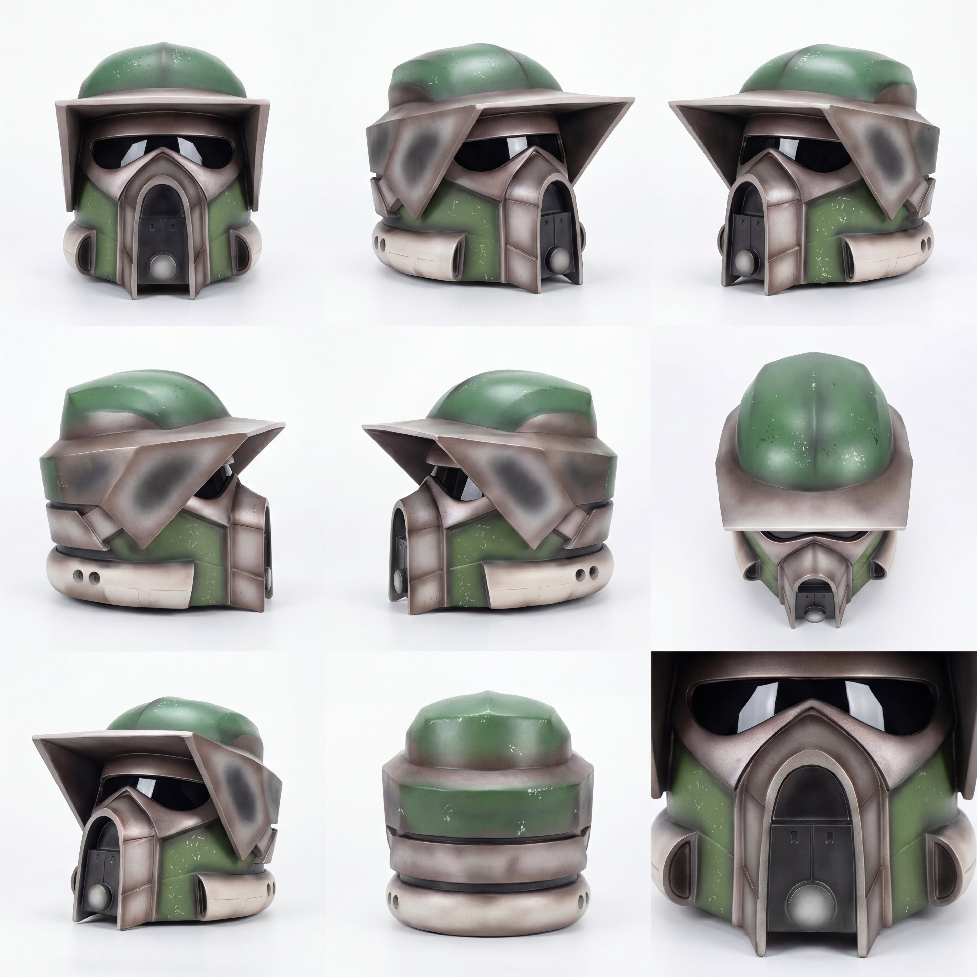 Post-Apocalyptic Tactical Helmet Mask – Fallout-Inspired Sci-Fi Armor Design (Cosplay / Display / Prop)