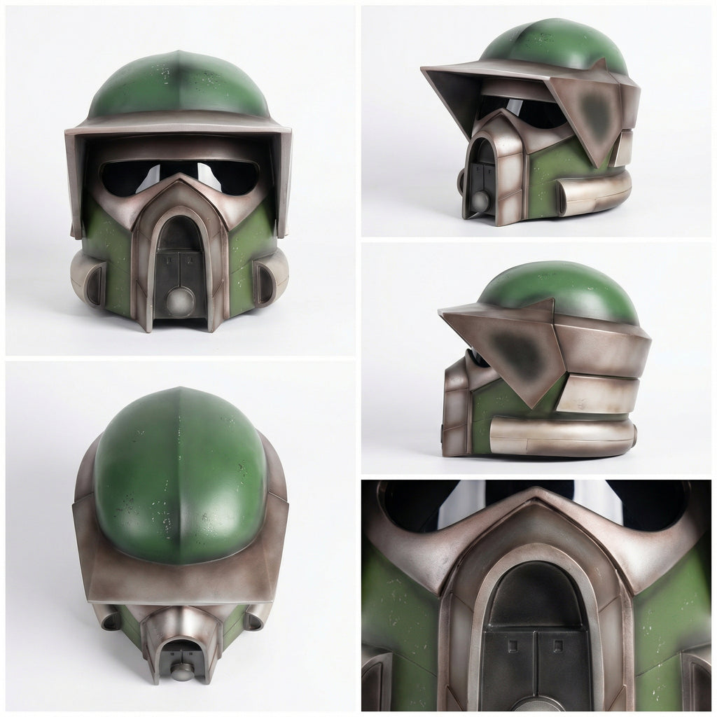 Post-Apocalyptic Tactical Helmet Mask – Fallout-Inspired Sci-Fi Armor Design (Cosplay / Display / Prop)