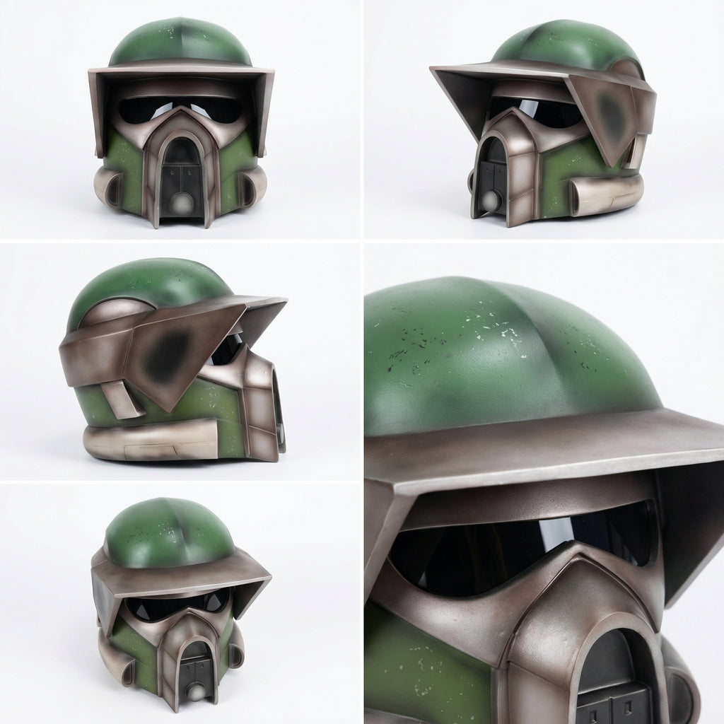 Post-Apocalyptic Tactical Helmet Mask – Fallout-Inspired Sci-Fi Armor Design (Cosplay / Display / Prop)