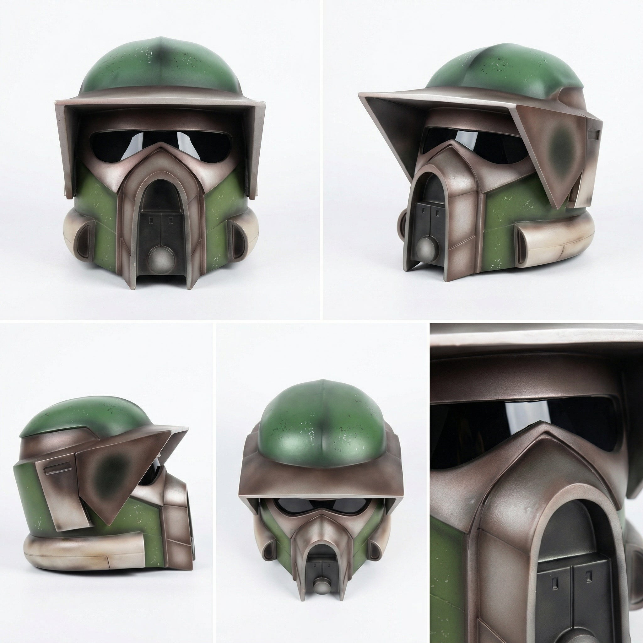 Post-Apocalyptic Tactical Helmet Mask – Fallout-Inspired Sci-Fi Armor Design (Cosplay / Display / Prop)