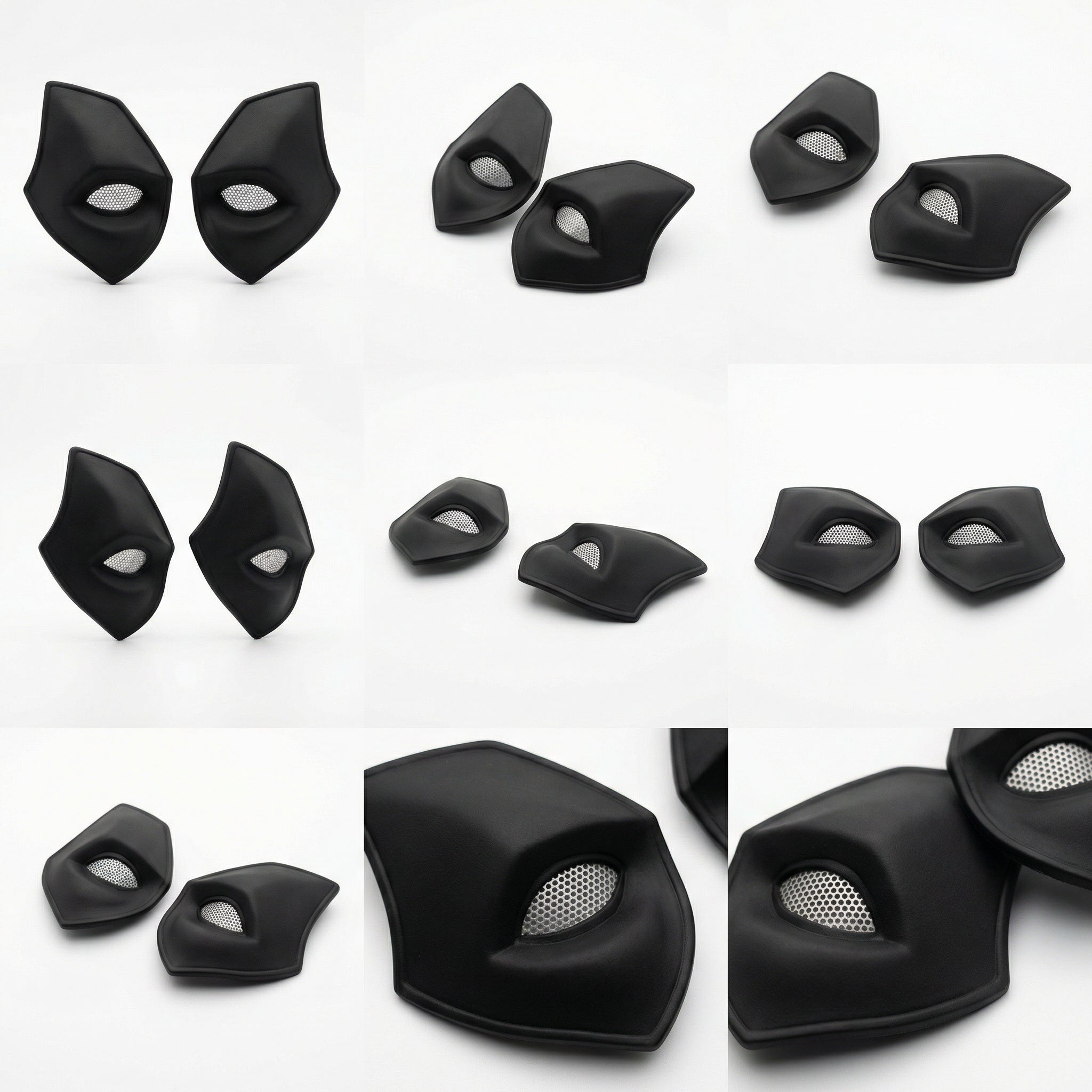 Handmade Mercenary Full Face Mask with Removable Magnetic Lenses | Adult Cosplay & Halloween Mask