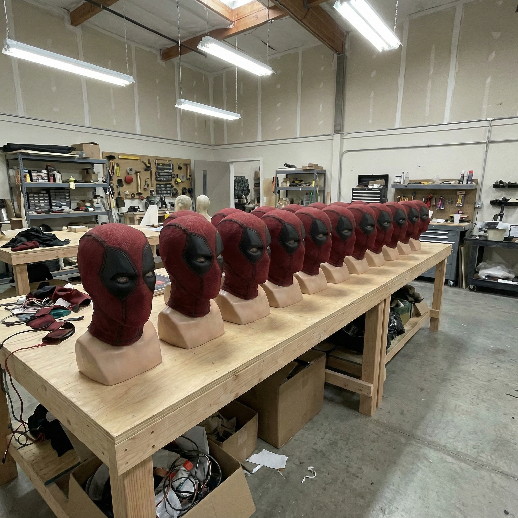 Handmade Mercenary Full Face Mask with Removable Magnetic Lenses | Adult Cosplay & Halloween Mask