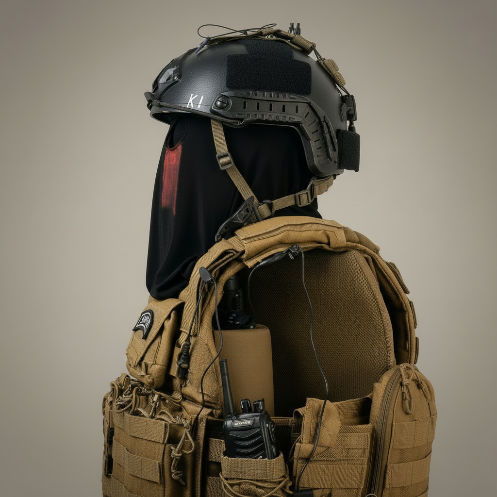 Tactical Mask & Helmet Set — Modern Military Operator Gear for Airsoft & Cosplay | TOTO Workshop