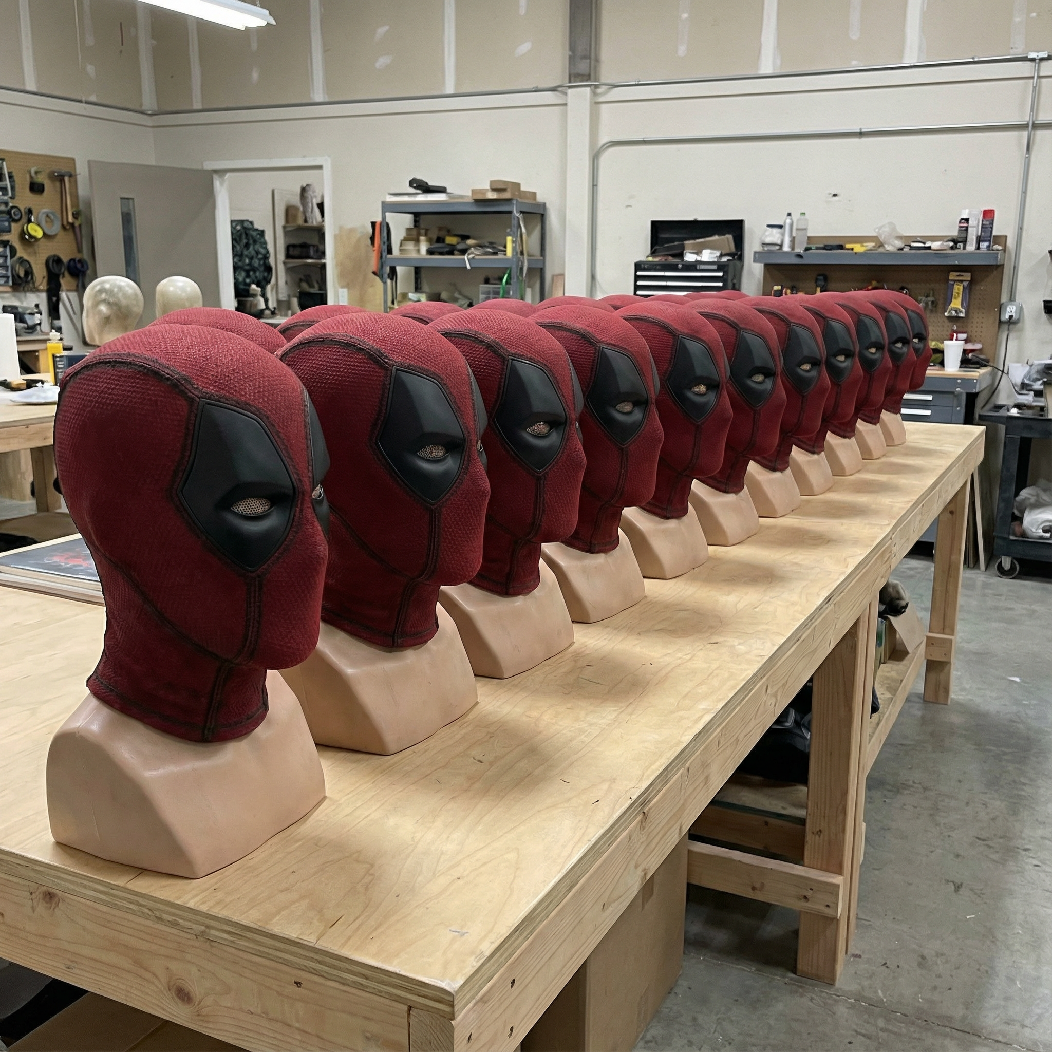 Handmade Mercenary Full Face Mask with Removable Magnetic Lenses | Adult Cosplay & Halloween Mask