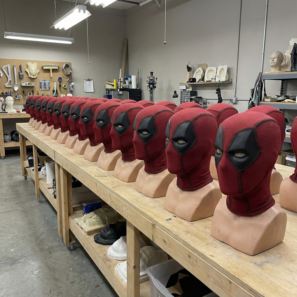 Handmade Mercenary Full Face Mask with Removable Magnetic Lenses | Adult Cosplay & Halloween Mask