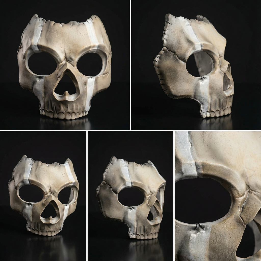 ☠️ Tactical Skull Mask – Military Operator Airsoft & Cosplay Mask (Handmade)