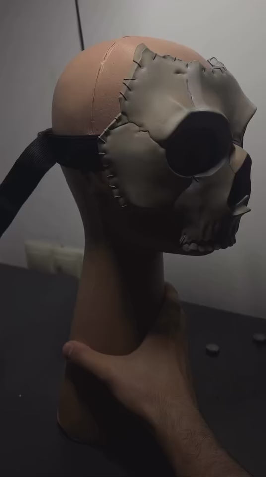 ☠️ Tactical Skull Mask – Military Operator Airsoft & Cosplay Mask (Handmade)